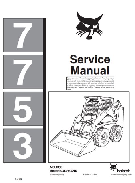 bobcat 7753 service manual free